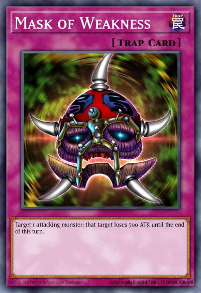 Mask of Weakness Common YS15-END19 2-Player Starter Deck Yuya & Declan Yugioh card