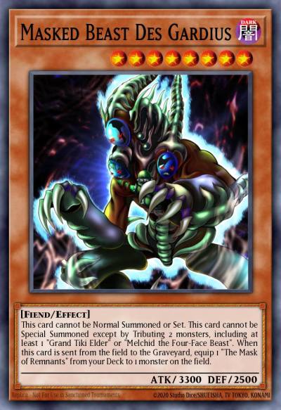 Masked Beast Des Gardius Ultra Rare KC01-EN023 25th Anniversary Ultimate Kaiba Set Yugioh card
