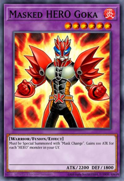 Masked HERO Goka Rare GENF-EN094 Generation Force Yugioh card