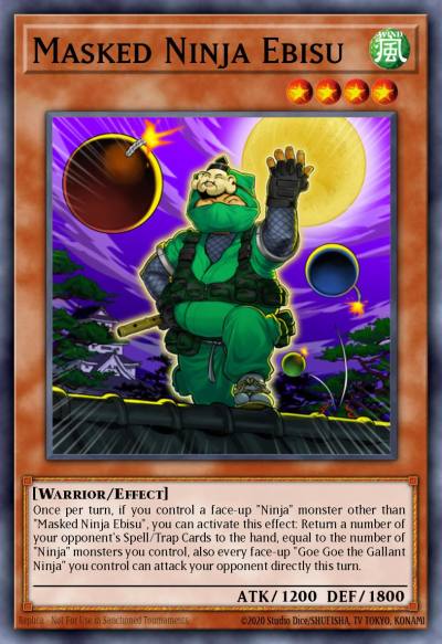 Masked Ninja Ebisu Common ORCS-EN030 Order of Chaos Yugioh card