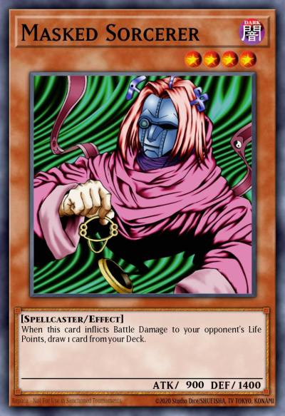 Masked Sorcerer Common DB1-EN154 Dark Beginning 1 Yugioh card