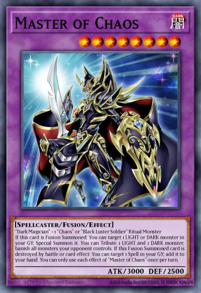 Master of Chaos Prismatic Secret Rare MP23-EN018 25th Anniversary Tin Dueling Heroes Mega Pack Yugioh card