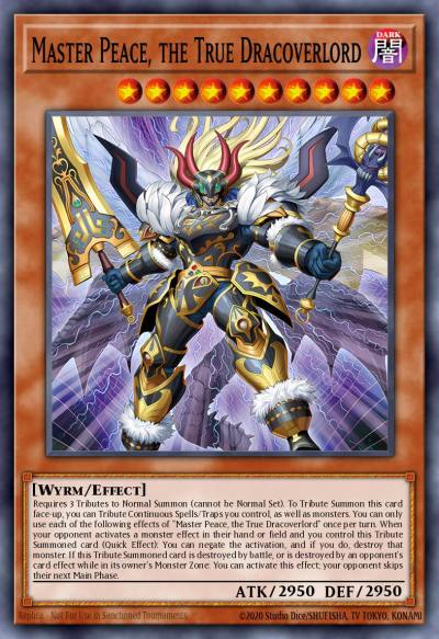 Master Peace the True Dracoverlord Secret Rare DOOD-EN018 Doom of Dimensions Yugioh card