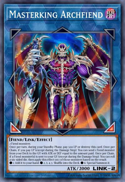 Masterking Archfiend Rare EXFO-EN090 Extreme Force Yugioh card