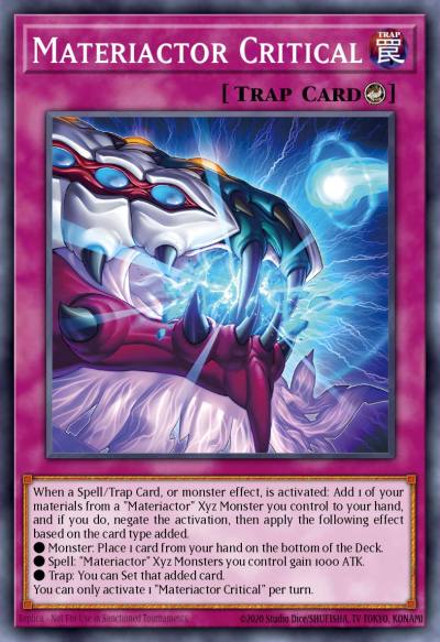 Materiactor Critical Common SUDA-EN074 Supreme Darkness Yugioh card
