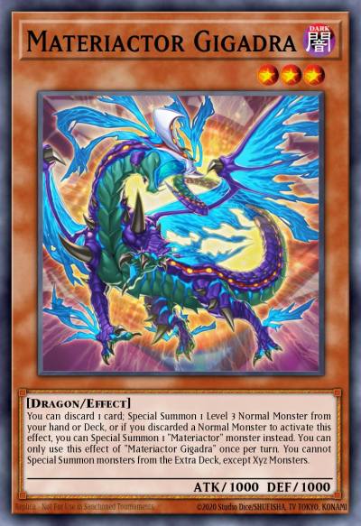 Materiactor Gigadra Common MP22-EN045 2022 Tin of the Pharaohs Gods Yugioh card