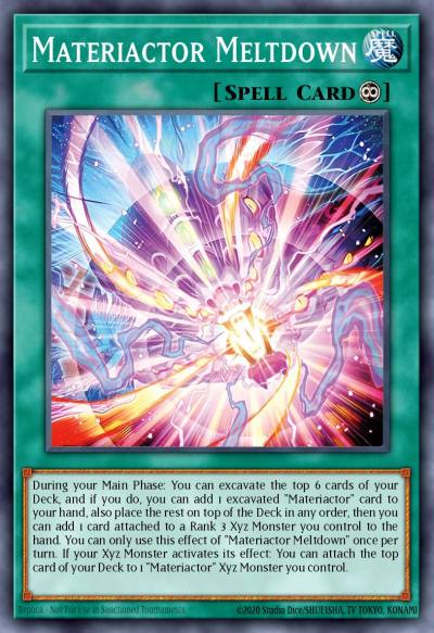 Materiactor Meltdown Super Rare SUDA-EN059 Supreme Darkness Yugioh card