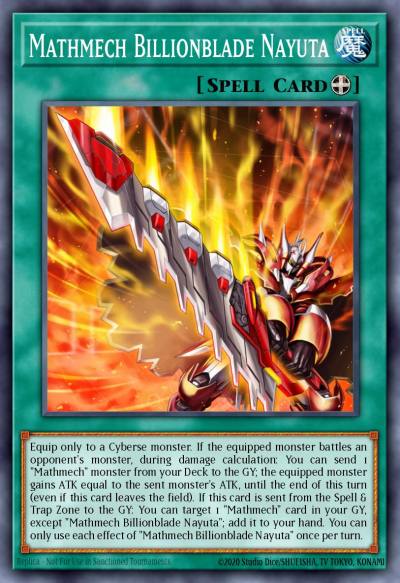Mathmech Billionblade Nayuta Super Rare MYFI-EN011 Mystic Fighters Yugioh card