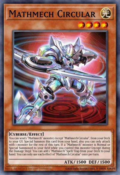Mathmech Circular Super Rare POTE-EN028 Power of the Elements Yugioh card