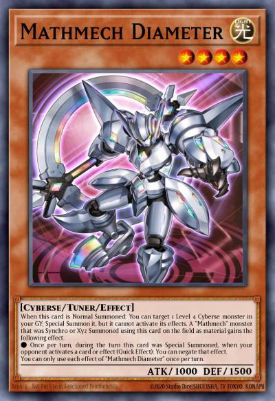 Mathmech Diameter Common ROTD-EN028 Rise of the Duelist Yugioh card