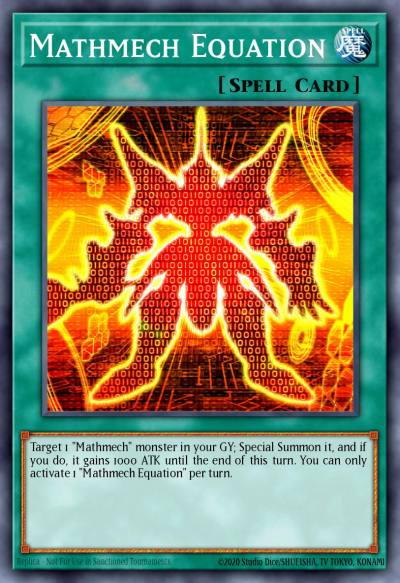 Mathmech Equation Ultra Rare BLMR-EN092 Battles of Legend Monstrous Revenge Yugioh card