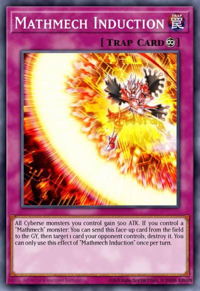 Mathmech Induction Secret Rare MYFI-EN013 Mystic Fighters Yugioh card