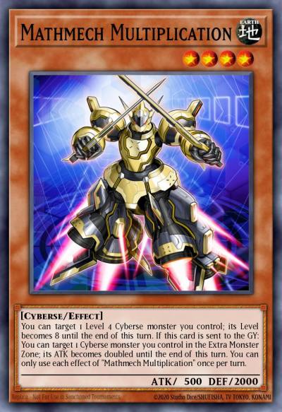 Mathmech Multiplication Super Rare MYFI-EN005 Mystic Fighters Yugioh card