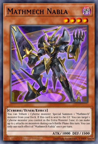 Mathmech Nabla Super Rare MYFI-EN002 Mystic Fighters Yugioh card