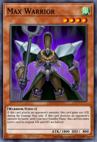 Max Warrior Rare DP09-EN009 Duelist Pack Yusei 2 Yugioh card