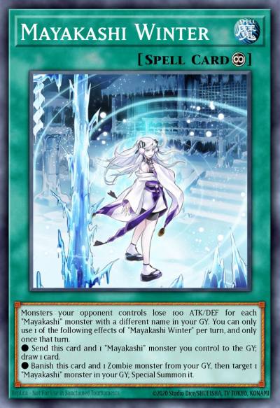 Mayakashi Winter Super Rare DANE-EN057 Dark Neostorm Yugioh card