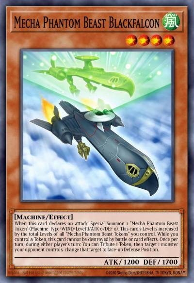 Mecha Phantom Beast Blackfalcon Common MP14-EN009 2014 Mega-Tin Mega Pack Yugioh card
