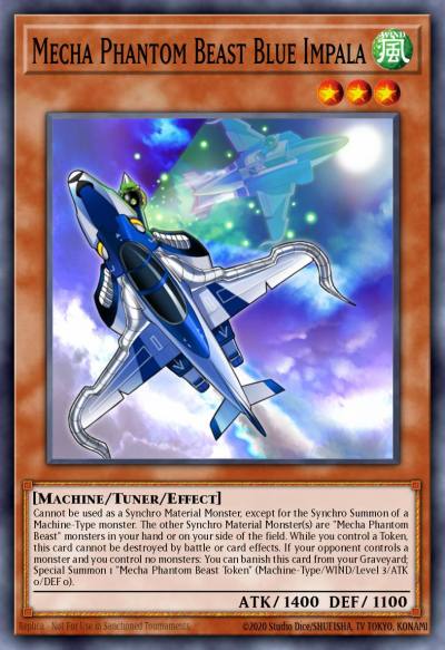 Mecha Phantom Beast Blue Impala Ultra Rare MP14-EN076 2014 Mega-Tin Mega Pack Yugioh card
