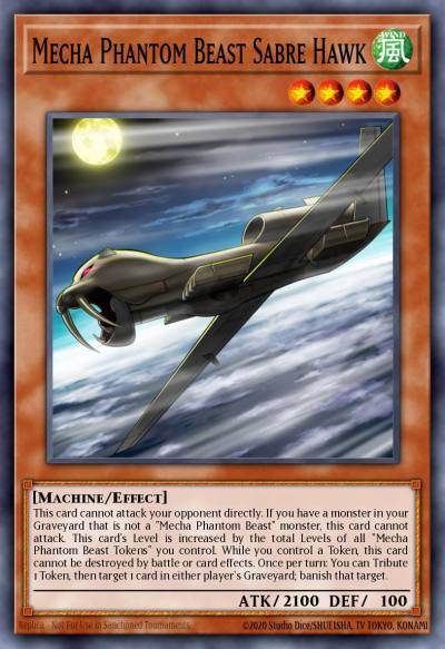 Mecha Phantom Beast Sabre Hawk Common MP14-EN149 2014 Mega-Tin Mega Pack Yugioh card