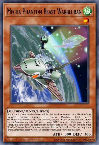 Mecha Phantom Beast Warbluran Rare MP14-EN075 2014 Mega-Tin Mega Pack Yugioh card
