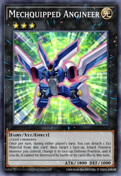 Mechquipped Angineer Super Rare NUMH-EN035 Number Hunters Yugioh card
