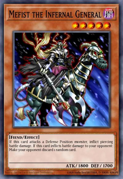 Mefist the Infernal General Rare DCR-066 Dark Crisis Yugioh card