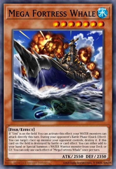 Mega Fortress Whale Ultra Rare LED9-EN016 Legendary Duelists Duels From the Deep Yugioh card