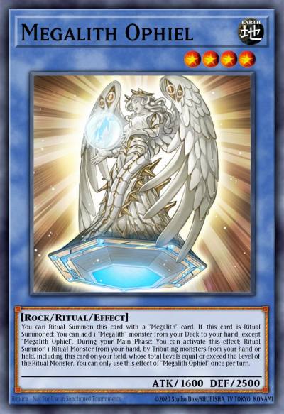 Megalith Ophiel Super Rare IGAS-EN035 Ignition Assault Yugioh card