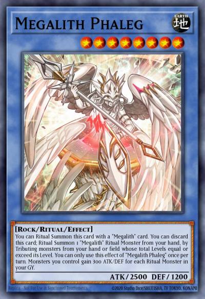 Megalith Phaleg Common IGAS-EN038 Ignition Assault Yugioh card
