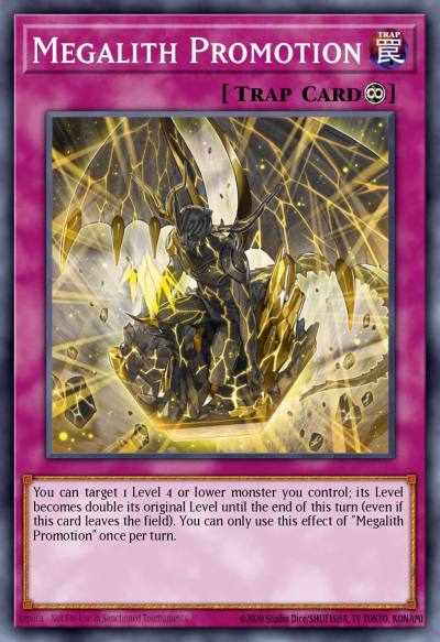 Megalith Promotion Rare IGAS-EN071 Ignition Assault Yugioh card
