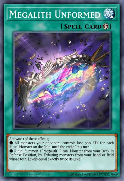 Megalith Unformed Common ETCO-EN070 Eternity Code Yugioh card
