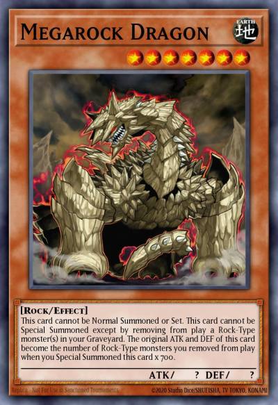 Megarock Dragon Super Rare DR3-EN195 Dark Revelation Volume 3 Yugioh card