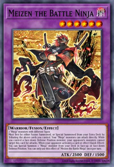Meizen the Battle Ninja Rare MP23-EN185 25th Anniversary Tin Dueling Heroes Mega Pack Yugioh card