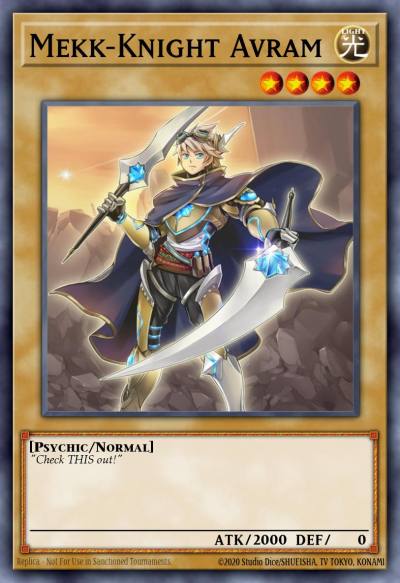 Mekk-Knight Avram Super Rare EXFO-ENSE1 Extreme Force Special Edition Yugioh card
