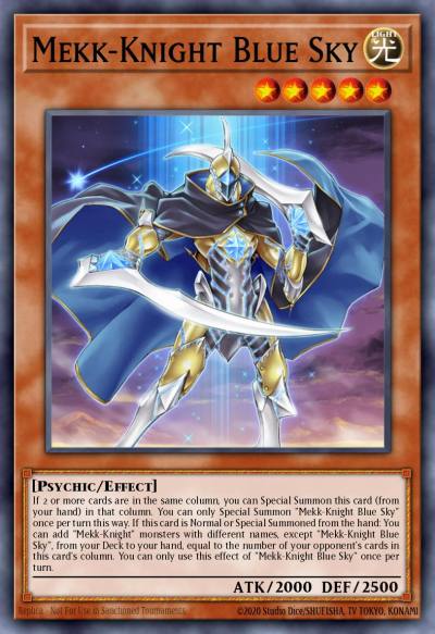 Mekk-Knight Blue Sky Secret Rare MP18-EN177 2018 Mega-Tin Mega Pack Yugioh card
