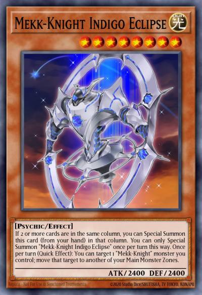Mekk-Knight Indigo Eclipse Super Rare MP18-EN182 2018 Mega-Tin Mega Pack Yugioh card