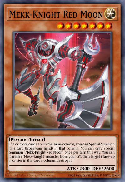 Mekk-Knight Red Moon Rare MP18-EN181 2018 Mega-Tin Mega Pack Yugioh card