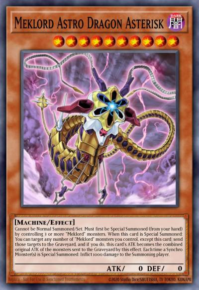 Meklord Astro Dragon Asterisk Super Rare EXVC-EN015 Extreme Victory Yugioh card