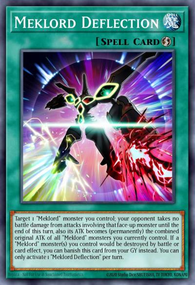 Meklord Deflection Rare LED7-EN021 Legendary Duelists Rage of Ra Yugioh card