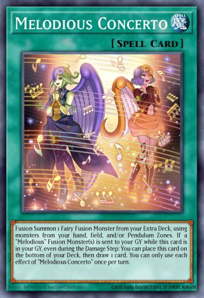 Melodious Concerto Ultra Rare MP25-EN195 2025 Mega-Pack Tin Yugioh card