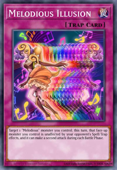 Melodious Illusion Rare CROS-EN067 Crossed Souls Yugioh card