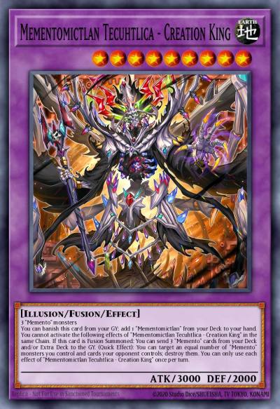Mementomictlan Tecuhtlica - Creation King Starlight Rare MP25-EN010 2025 Mega-Pack Tin Yugioh card