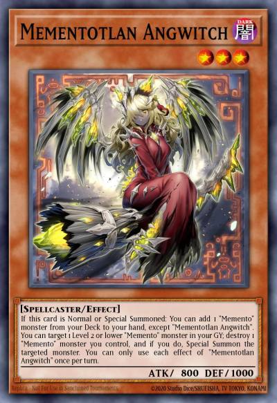 Mementotlan Angwitch Collector's Rare RA04-EN048 Quarter Century Stampede Yugioh card