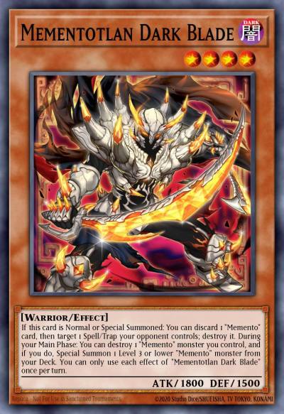 Mementotlan Dark Blade Prismatic Secret Rare MP25-EN145 2025 Mega-Pack Tin Yugioh card