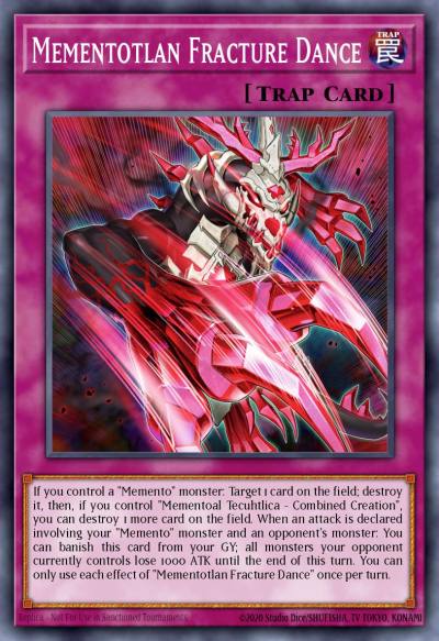 Mementotlan Fracture Dance Rare VASM-EN011 Valiant Smashers Yugioh card