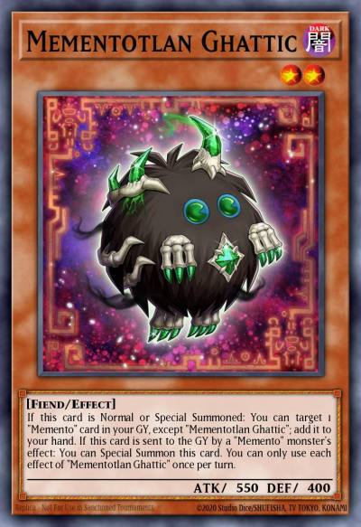 Mementotlan Ghattic Ultra Rare MP25-EN157 2025 Mega-Pack Tin Yugioh card