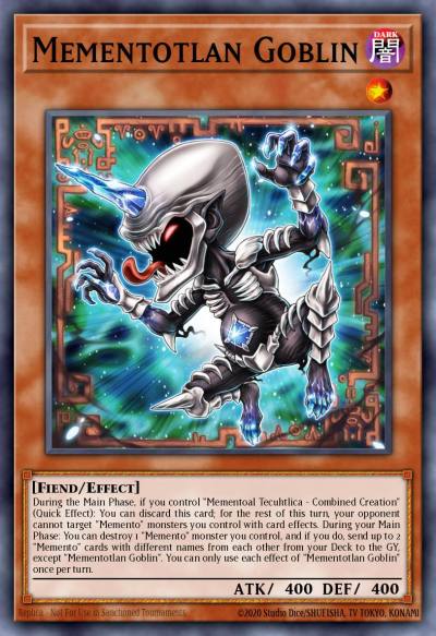 Mementotlan Goblin Rare VASM-EN007 Valiant Smashers Yugioh card