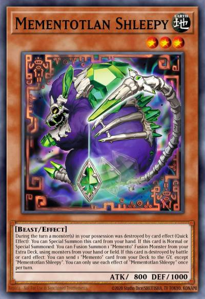 Mementotlan Shleepy Prismatic Secret Rare MP25-EN083 2025 Mega-Pack Tin Yugioh card