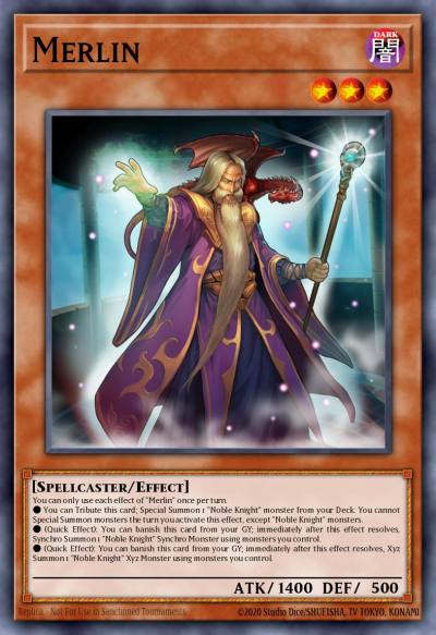 Merlin Secret Rare BLRR-EN073 Battles of Legend Relentless Revenge Yugioh card