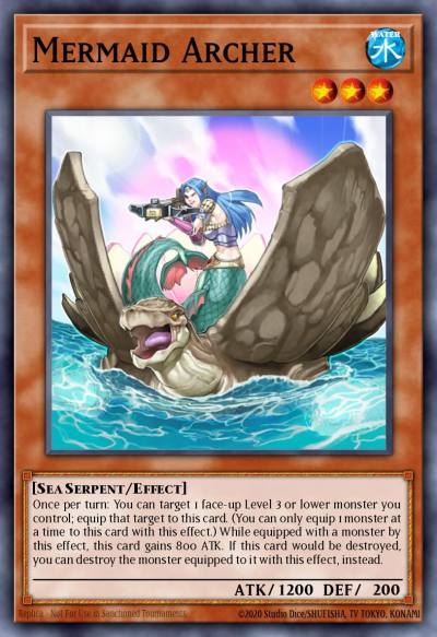 Mermaid Archer Common RGBT-EN036 Raging Battle Yugioh card